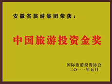 2011年度中国旅游投资金奖